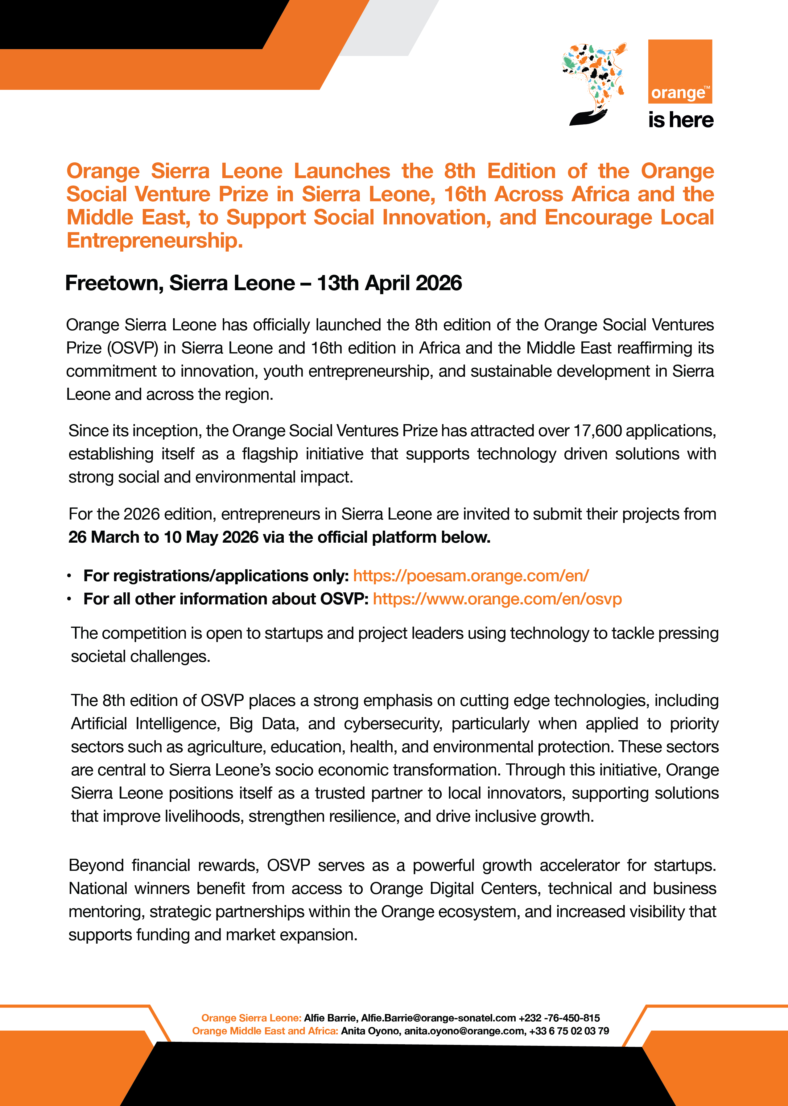 OSVP Press Release  Foundation 1